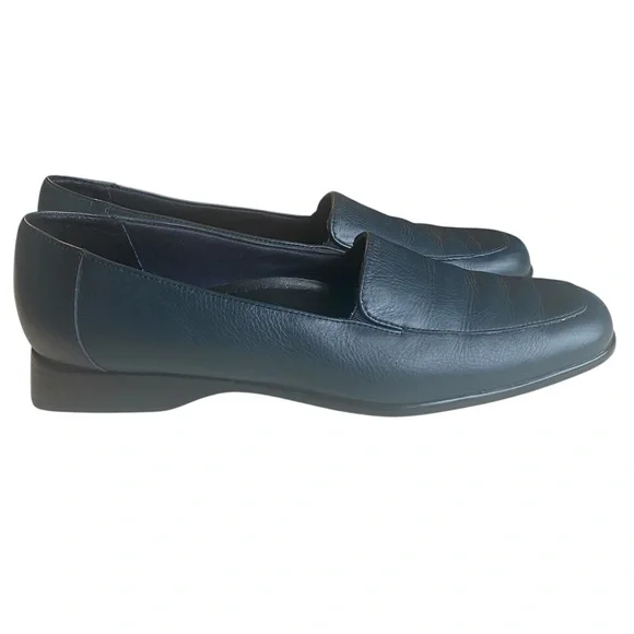Trotters Jess Navy Blue Women's Slip On Comfort Leather Loafer, size 9 N - Picture 3 of 14